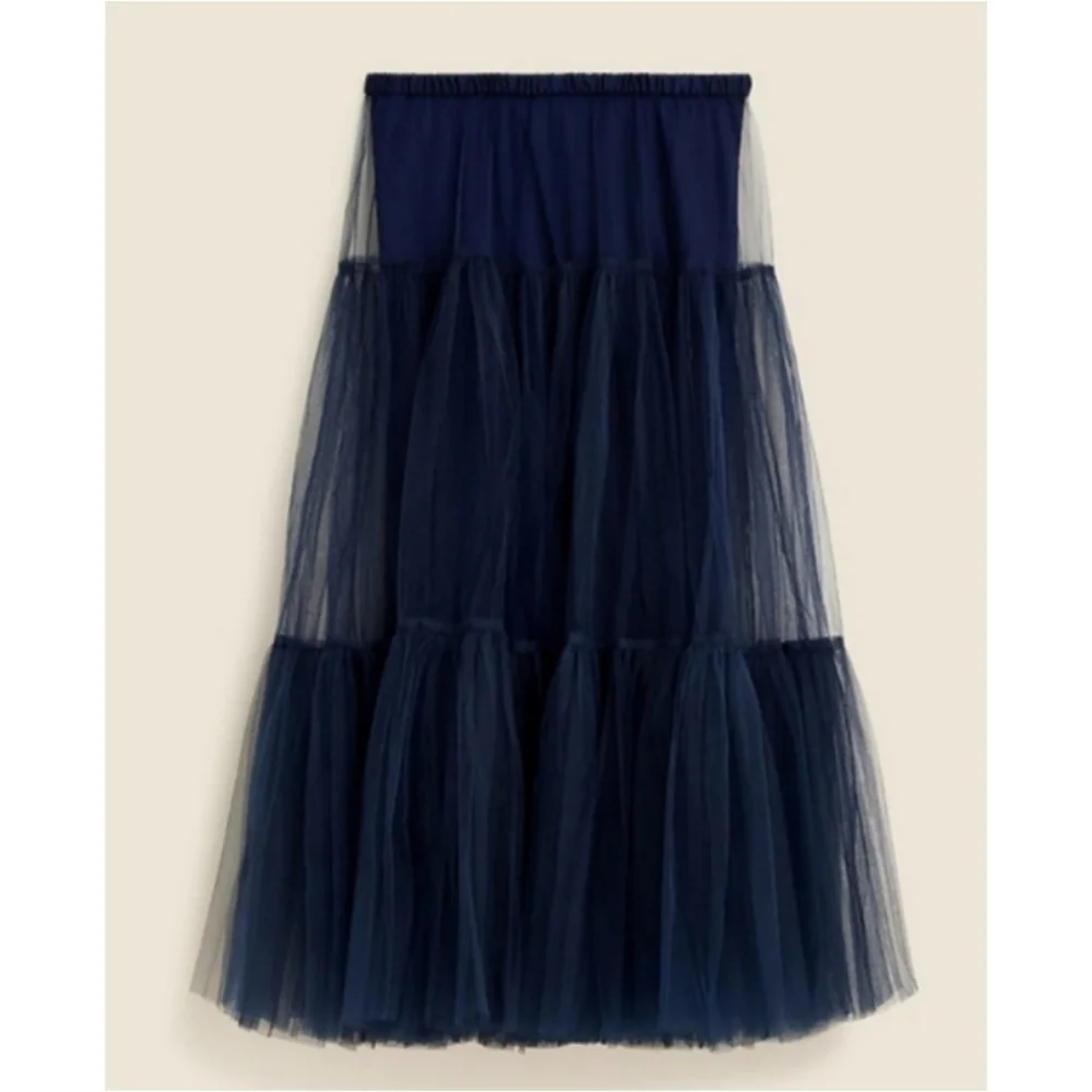 J.Crew Collection Tiered Tulle Maxi Skirt